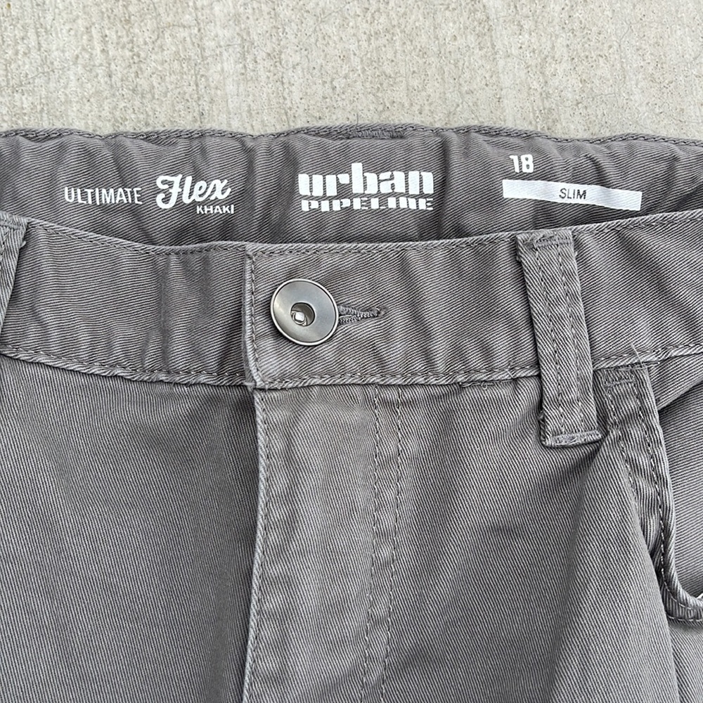 Youth Urban Pipeline Ultimate Flex Khaki grey 18 Slim jeans